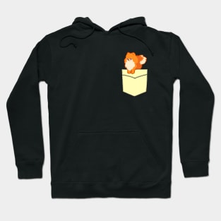 Pomeranian dog cute puppy in pocket t-shirt Hoodie